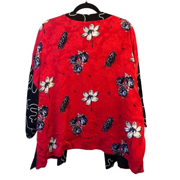 Topshop Jacquard Floral Kimono Jacket Size US 8 Asian inspired Festival - Picture 5 of 13